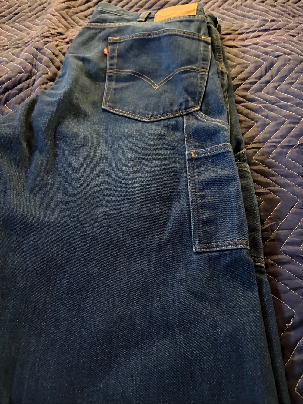 Levi's Men's Relaxed Workwear Jeans - Blue size 38x32 - Picture 2 of 7